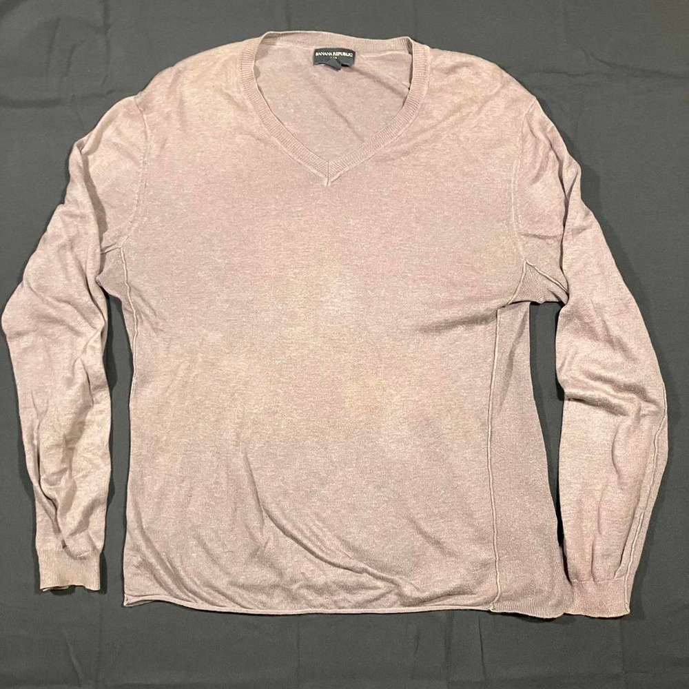 Banana Republic Brown Linen Long‎ Sleeve Shirt